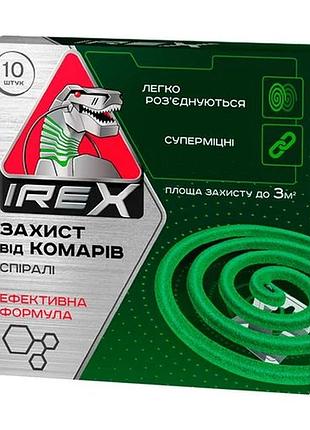Спираль от комаров irex зеленый цвет 5+1 спиралей + подставка