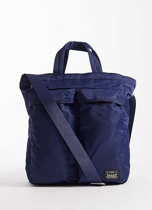 Нова сумка levis (левіс mission bay tote bag navy) з європи