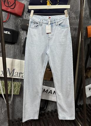 Джинси жіночі штани tommy jeans julie ultra high straight блакитний s