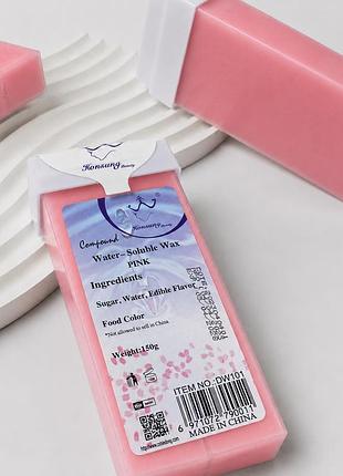 Воск для депиляции в картридже water-soluble wax pink, 150 г