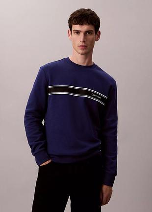 Чоловічий світшот calvin klein з логотипом на флісі
