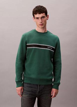 Чоловічий світшот calvin klein з логотипом на флісі