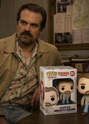 Фігурка funko pop фанко поп stranger things дуже дивні справи джим хоппер (гоппер) hopper 801