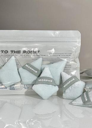 Набір міні-пухівок для пудри morphe to the point powder puff trio mini