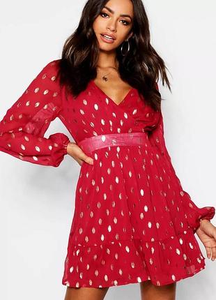 Шифоновое платье boohoo с этикеткой