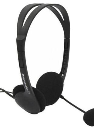 Гарнитура esperanza headset eh102 black с микрофоном ведущие черные