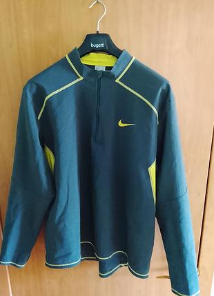 Чоловіча термо спортивна куртка  пуловер nike dri-fit made in usa