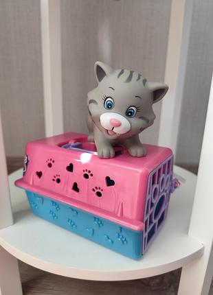 Котик в переноске simba toys