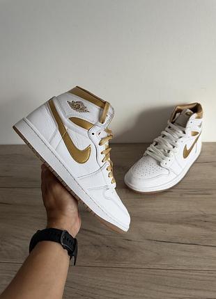 Кросівки шкіряні air jordan 1 retro high og оригінал