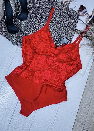 Нове боді limited collection xxl червоне боді мереживне боді майка великий розмір