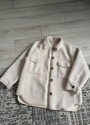 Куртка сорочка шерпа тедді zara 152 см