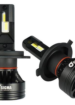 Светодиодные автолампы sigma x4 55w h4 h/l csp