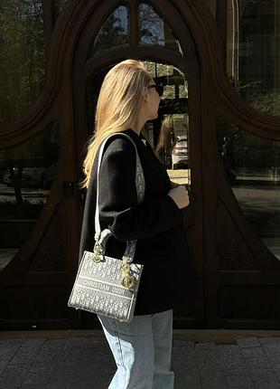 Сумочка medium lady d-lite bag grey😍 2
