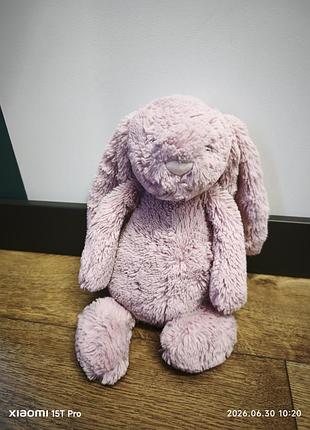 Jellycat зайчик игрушка мягкая среднего размера