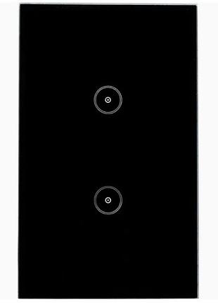 Смарт wi-fi / сенсорный выключатель освещения useelink sm-sw102-2 на две линии. управление со смартфона