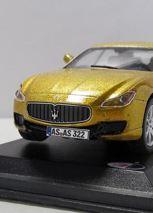 Конверсия золота maserati quattroporte 1977s 2014, diamond. перекрашивание, лак, детализация 1:43 бокс