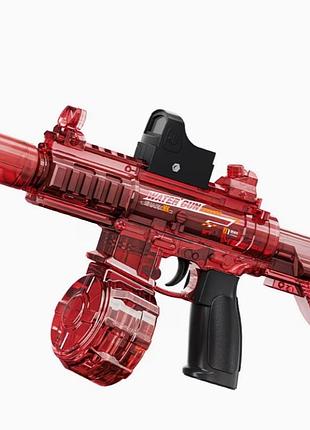 Игрушечный электрический водяной автомат ump45 м416 с подсветкой led с трассерной насадкой