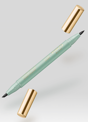 Водостойкая двусторонняя подводка для глаз kiko milano threads of time double stroke eyeliner (000264)