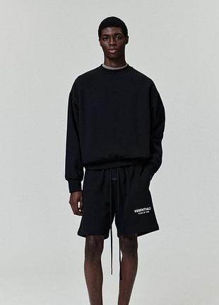 Шорти fear of god essentials чорні чоловічі м-л