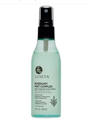 Увлажняющий спрей для гладкости и блеска волос luseta beauty rosemary mint complex heat protectant spray 100 мл