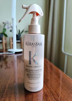 Kerastase gloss absolu anti-frizz glaze milk spray многофункциональный спрей для гладкости длинных, непослушных волос