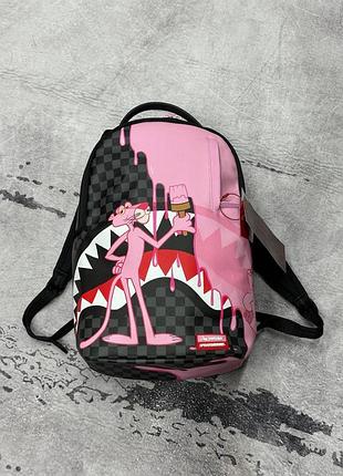 Брендовий лімітований рюкзак sprayground limited edition pink panther
