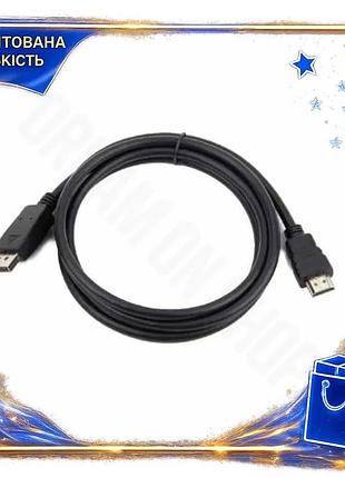 Dm кабель displayport до специфікація 2.2 hdmi 1 м чорний для підключення монітора та телевізора адапт spe|lz