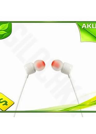 Ve наушники jbl проволочные вакуумные new version 3.5 мм с микрофоном для смартфона белый звук 96 дб n6w_ver