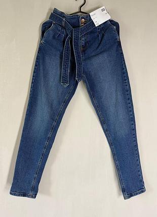Новые джинсы мом f&amp;f с высокой посадкой и поясом размер eur 34 (xs) | mom jeans