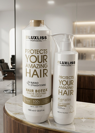 Набор для процедуры ботокса luxliss: шго 500 мл + ботокс luxliss botox nano straight 1000 мл
