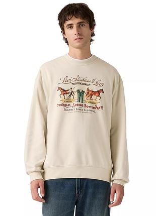 Свитшот на флисе levi's с принтом