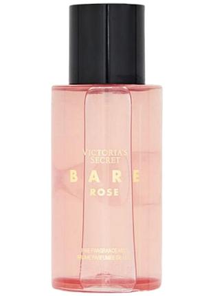 Парфюмированный спрей victoria's secret bare rose fragrance mist 75 мл