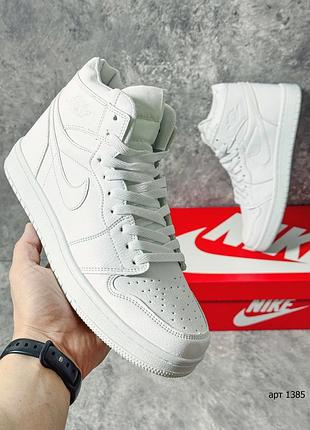 Кроссовки 41-45 nike air jordan 1 retro high full white