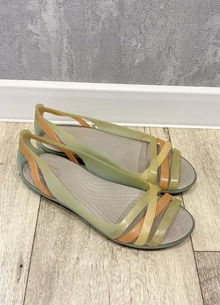 Босоніжки crocs розмір w8 розмір 37-38 устілка 24.5 см