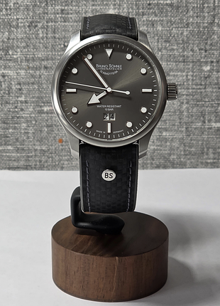Чоловічий годинник bruno sohnle triest sport 17.83222.861 made in germany 100м 43.5 mm big date