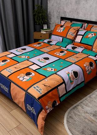 Комплект постельного белья moon&star бязь gold люкс sunny bloom king size 220x240 наволочки 2х50х70