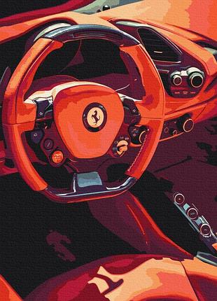 Картина за номерами "за кермом ferrari" bs52464 40×50 см