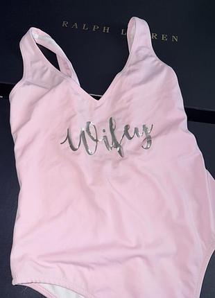 Купальник з написом wifey