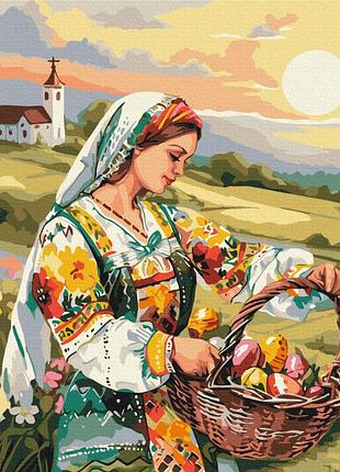Картина за номерами "великодній світанок" pbs53945 40×50 см