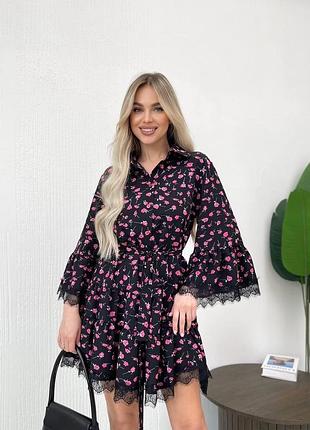 Сукня коротка  чорна 42-48