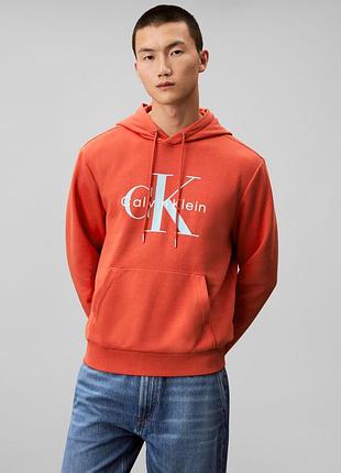 Чоловіче худі на флісі calvin klein з логотипом