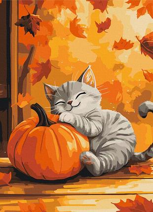 Котик с тыквой