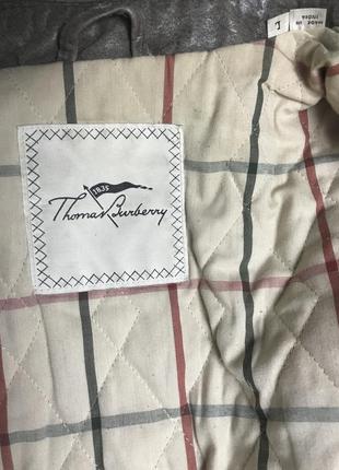 Винтажная кожаная куртка burberry оригинал4 фото