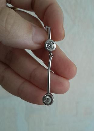 925 серебро серебряная серьга сережка