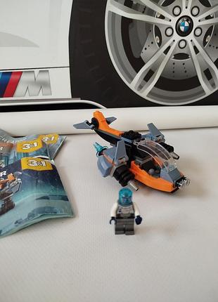 Lego creator 31111 кибердрон с минифигуркой робота, состоящий из 113 деталей