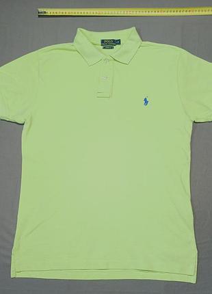 Плечи 46 см polo ralph lauren 
size l  салатове  поло  100% cotton 
custom fit