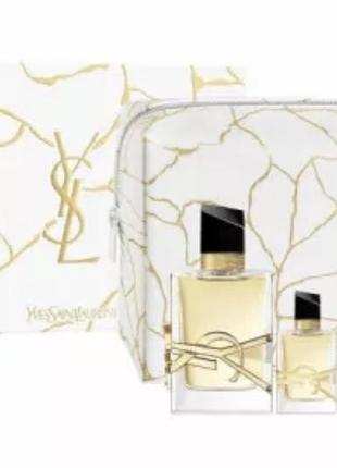 New нова косметичка/сумочка ysl saint laurent біла,молочна. оригінальна з набору ysl libre