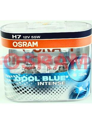 Лампа галогеновая osram cool blue intense box h-7 12v 55w