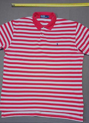 Плечі 53 см polo ralph lauren 
size l  в смужку  поло   100% cotton