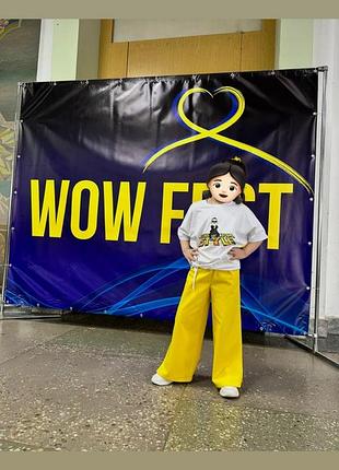 Широкі штани з розрізами💛✨ 6